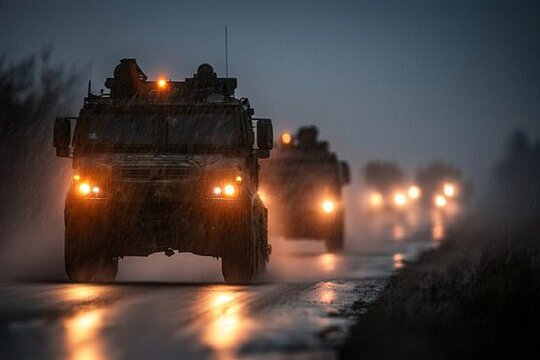 KSK Special Forces in High-Speed Pursuit on German Highway with Tactical Vehicles