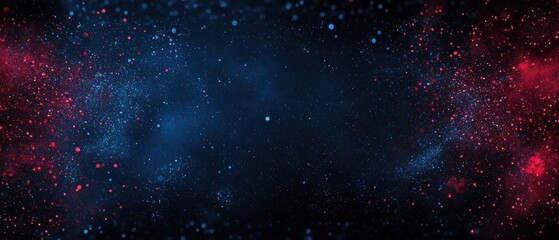 Obraz premium Abstract American Flag Design with Blue and Red Colors