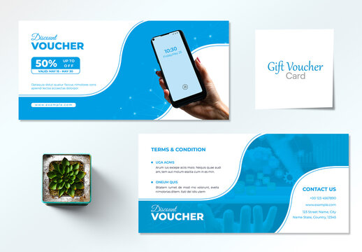 Discount Gift Voucher Design Layout