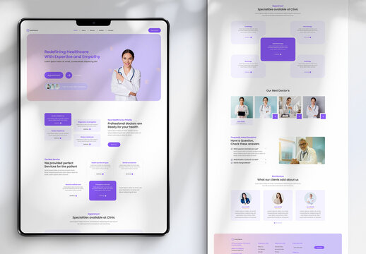 Medical Website Landing Page Design