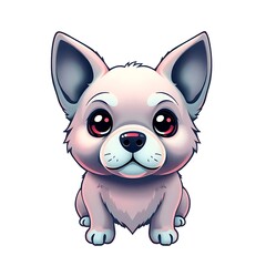 Obraz premium Adorable and Playful Dog Mascot Logo with a Friendly Expression and Charming Cartoon Style