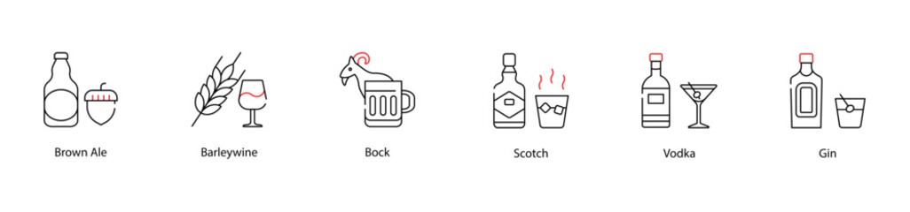 Vector Icon - Aged Scotch Whisky Bottle Symbol