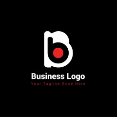 b letter logo sign design