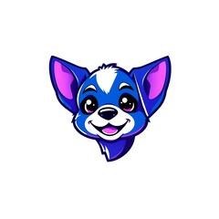Obraz premium Adorable and Playful Dog Mascot Logo with a Friendly Expression and Charming Cartoon Style