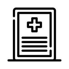 Obraz premium Icon Data Patient With Style Outline