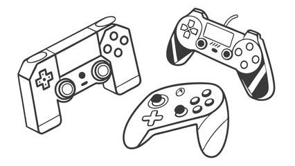 Modern Gaming Logo with Stylized Game Controller and Infinity Loop Design