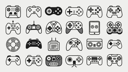 Modern Gaming Logo with Stylized Game Controller and Infinity Loop Design