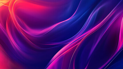 Obraz premium Abstract Purple Pink and Blue Wave Design
