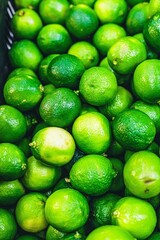 fresh limes on the market