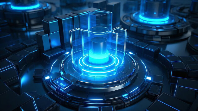 fiber optics background with lots light spots