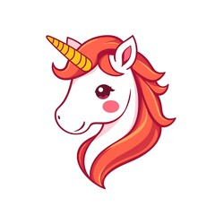 Adorable and Playful Unicorn Mascot Logo with a Magical and Charming Design for Branding and Fun