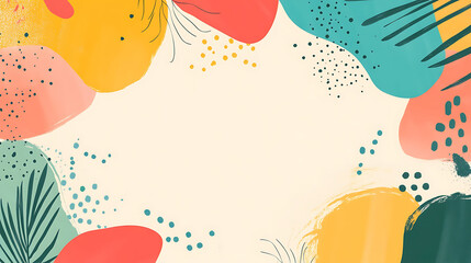 Abstract Colorful Shapes Background Design