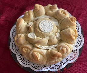 holiday bread on a plate