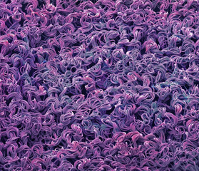 Nylon tights fibres, SEM