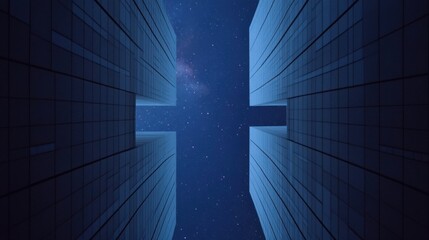 Federal Reserve building under a starry sky. Featuring financial oversight and leadership