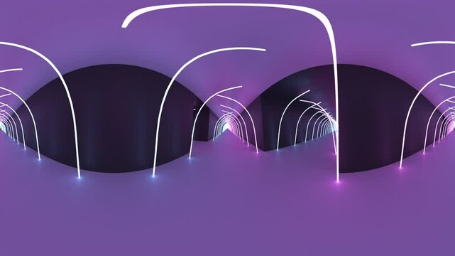 360 degree sci fi tunnel, equirectangular projection, environment map, HDRI spherical panorama