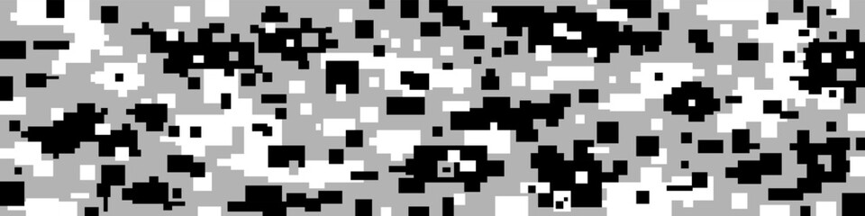Military digital urban camo pixel seamless pattern design