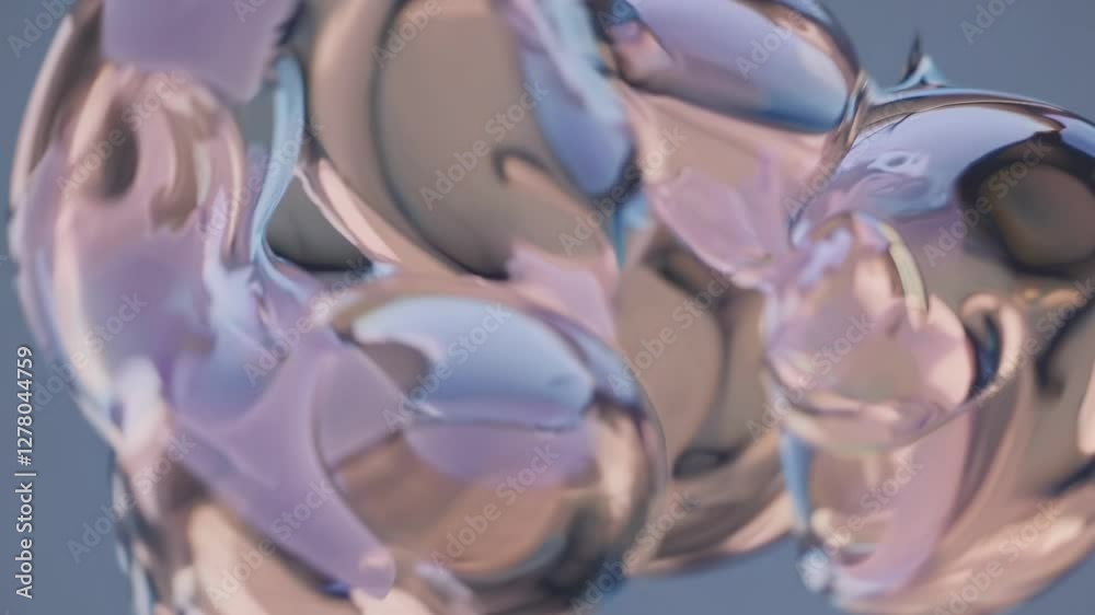 Poster translucent blob serenity
