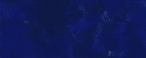 Abstract dark blue watercolor background. Navy Blue background with clouds, dark blue grunge texture with grainy,