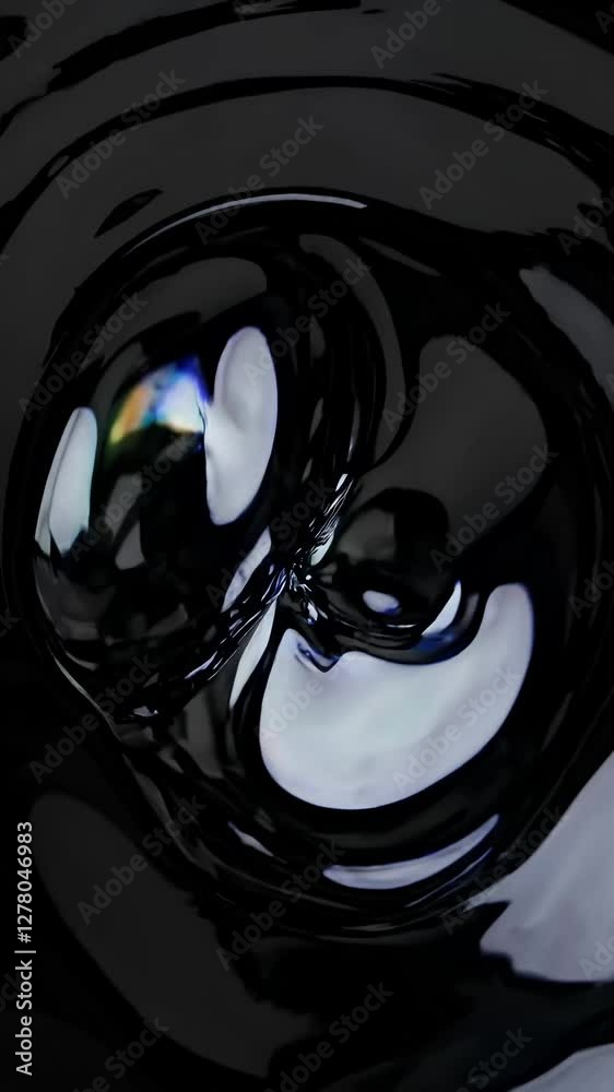 Poster mesmerizing blob dance