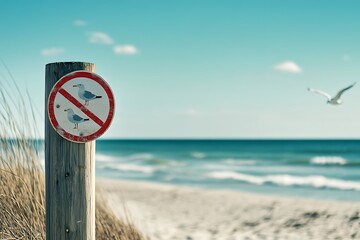 No Seagulls Allowed On This Beach