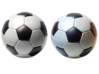 Soccer balls, a Set of ball collections isolated
