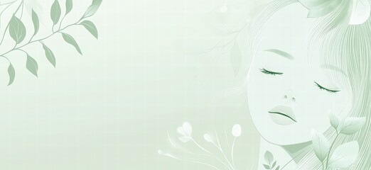 Spring banner background with abstract leaves and plants. springtime nature landscape for social media, web design, or presentation background. hand-drawn line art of spring leaves and plants. 