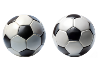 Soccer balls, a Set of ball collections isolated