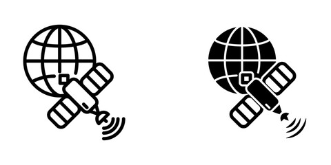 Satellite icon design template
