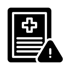 Fototapeta premium Icon Evaluation Medical With Style Glyph