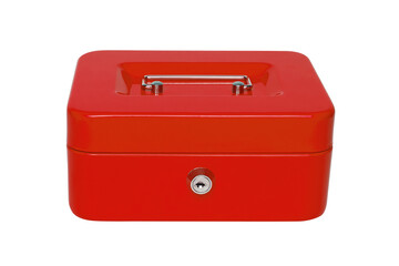 Cash box isolated on white