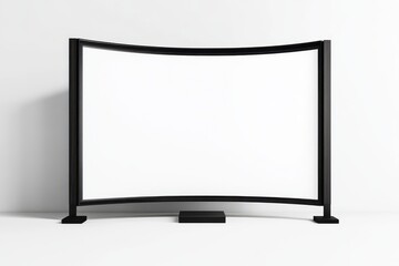 Naklejka premium Privacy Screen Before Isolated and White Background