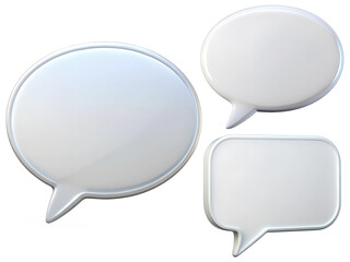 3d speech bubbles, a Set of bubble collections isolated