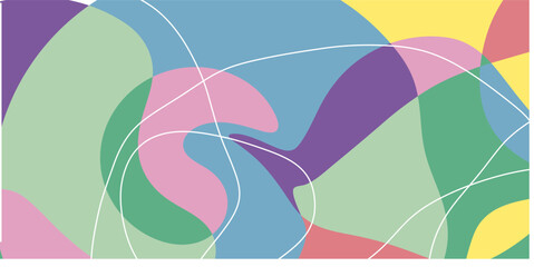 Vector background of abstract colors and lines, liquid background in random and harmonious colors