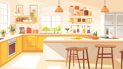 Family-Friendly Kitchen With Warmth