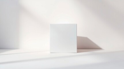 Blank White Box Mockup Product Photography Minimalist Design