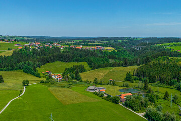 Obraz premium Sommer am schwäbischen Alpenrand rund um Nesselwang im Ostallgäu