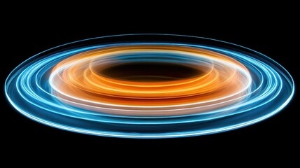 Abstract light swirl, dark background, design element