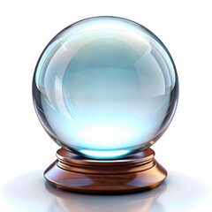crystal ball on a white background