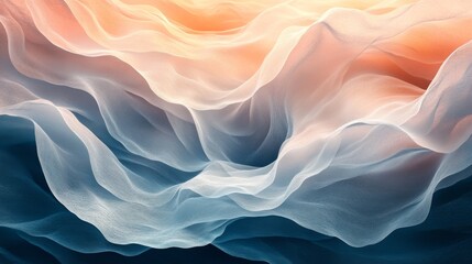 Obraz premium Abstract layers of ethereal colors flow across the surface