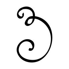 Decorative icon vector. Ornaments elements illustration sign. Decorative elements symbol or logo.