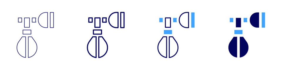 Medical consulting services icon in 4 different styles. Thin Line, Line, Bold Line, Duotone. Duotone style. Editable stroke