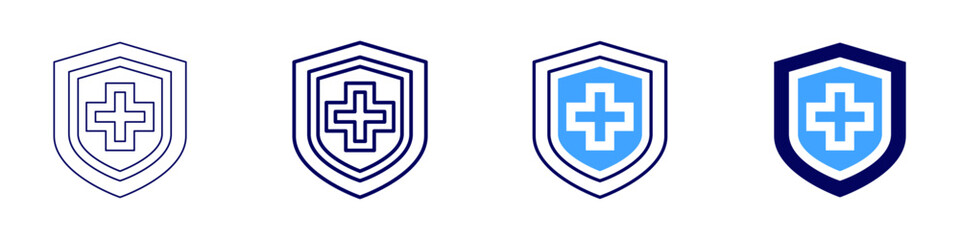 Fototapeta premium Medical diagnostic equipment icon in 4 different styles. Thin Line, Line, Bold Line, Duotone. Duotone style. Editable stroke