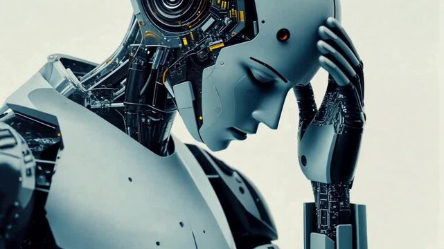 Contemplative Robot: A Digital Depiction of Artificial Intelligence and Existential Thought