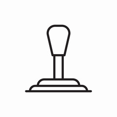 Manual transmission gear icon vector sign
