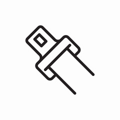 seat belt icon vector sign