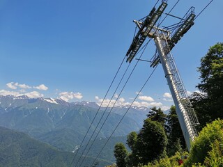 Obraz premium Mountain elevator