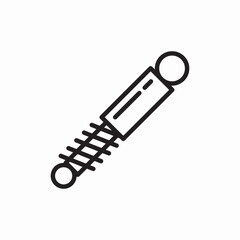 shock absorber part icon vector sign