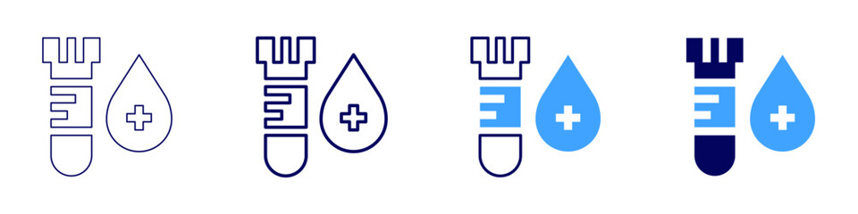 Medical rehabilitation icon in 4 different styles. Thin Line, Line, Bold Line, Duotone. Duotone style. Editable stroke