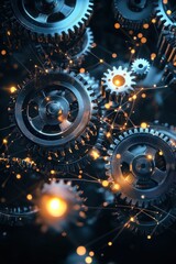 Gears and Lights in Abstract Technology Design